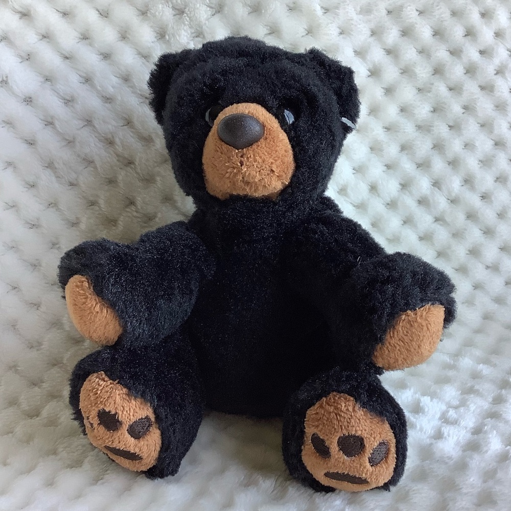 Aurora World Little Plush Black Bear Stuffed Animal Toy 🐻